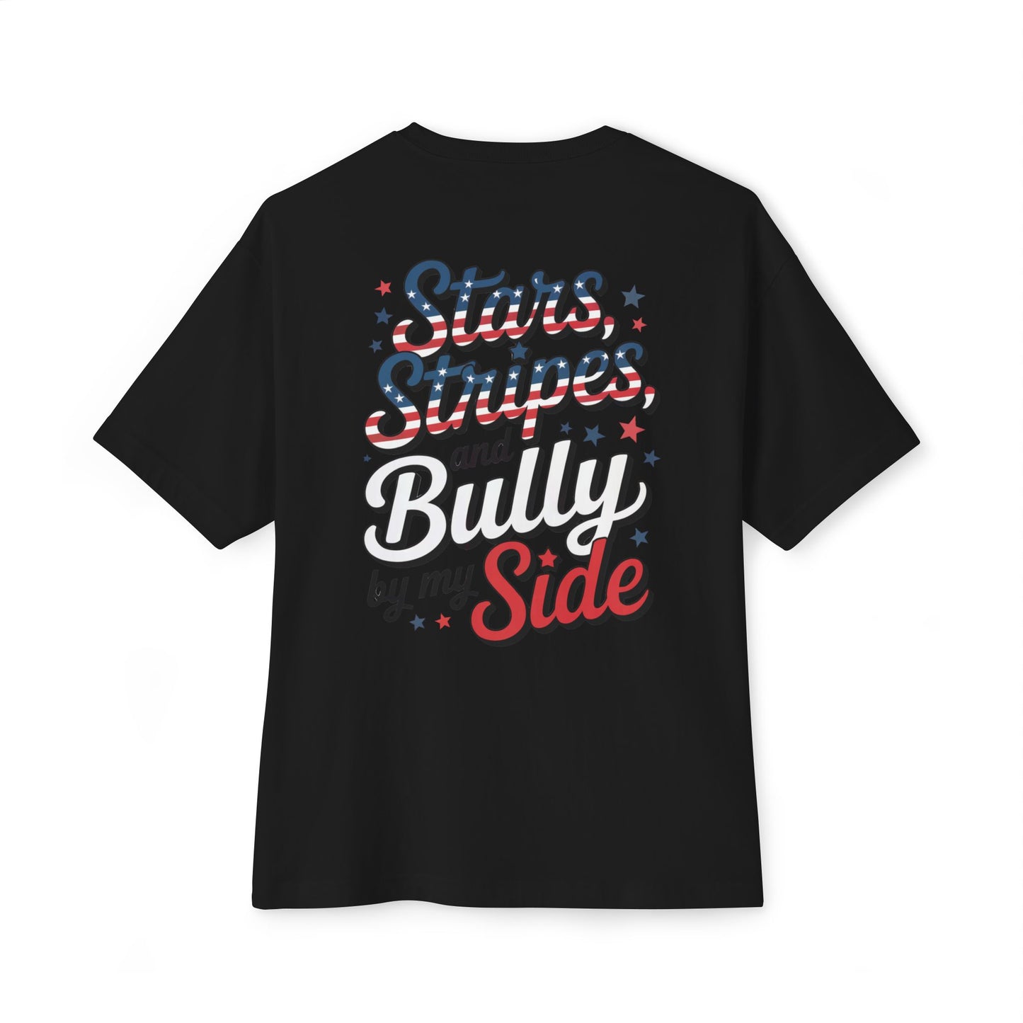 Stars, Stripes, and Bully by My Side – Patriotic Pitbull T-Shirt