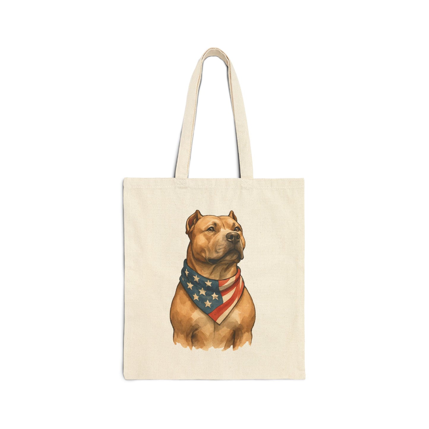 Patriot Pitbull Canvas Tote Bag – Bully Bond Corp