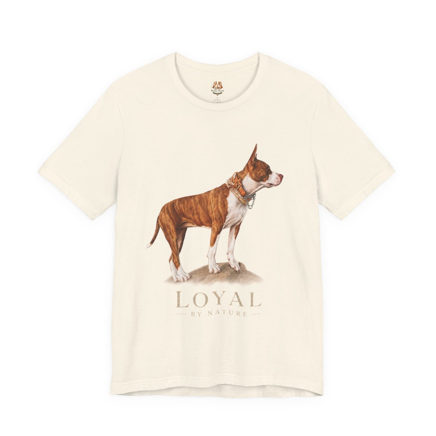 Custom Pit Bull Portrait T-Shirt | Your Dog as a Premium Digital Pencil Sketch | Personalized Powerbreed Apparel