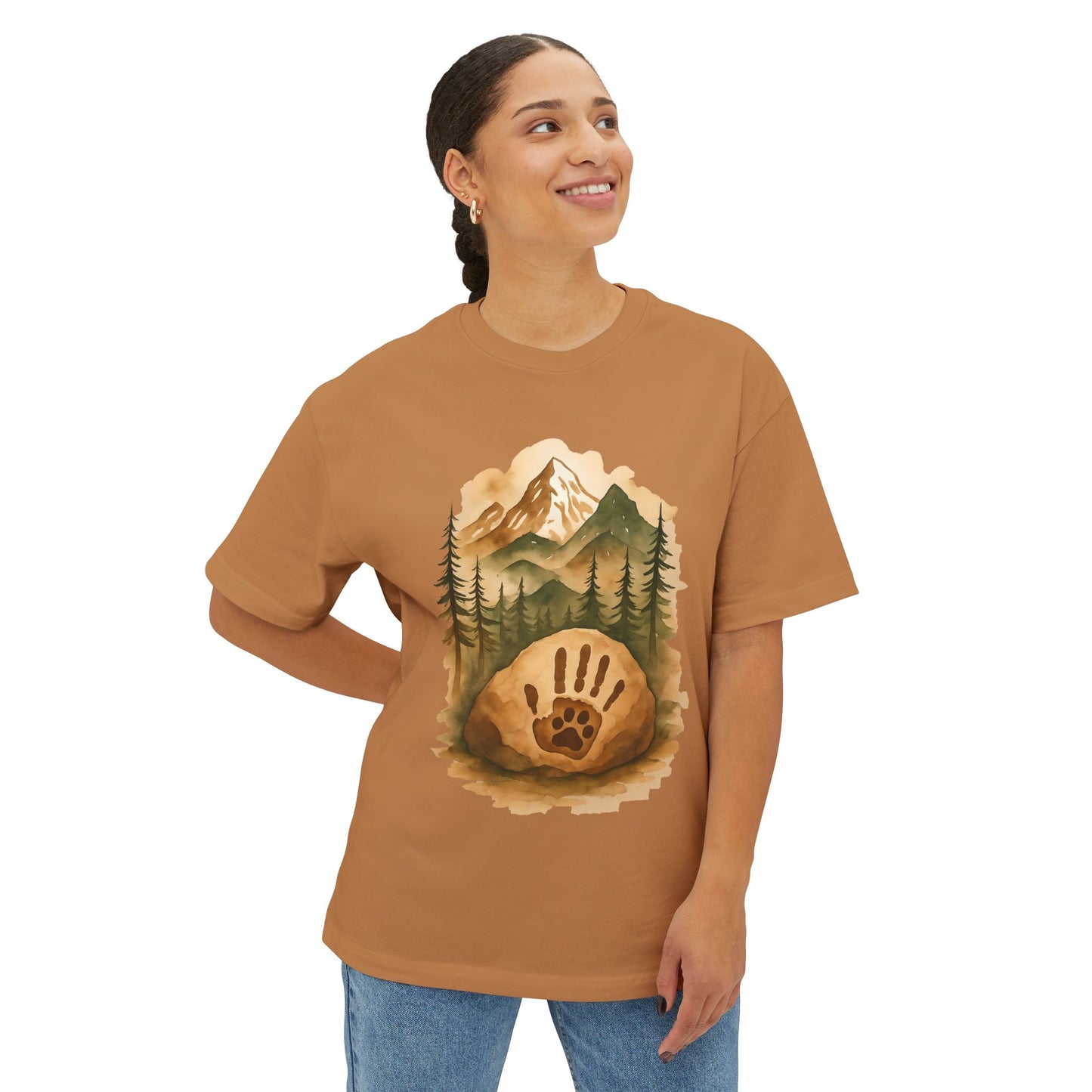 Bully Bond Corp Handprint & Paw Forest T-Shirt – Bella+Canvas 3010