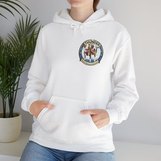 Thunder Pitbull Rescue & Sanctuary Hoodie | Custom Pitbull Apparel | Dog Rescue Hoodie