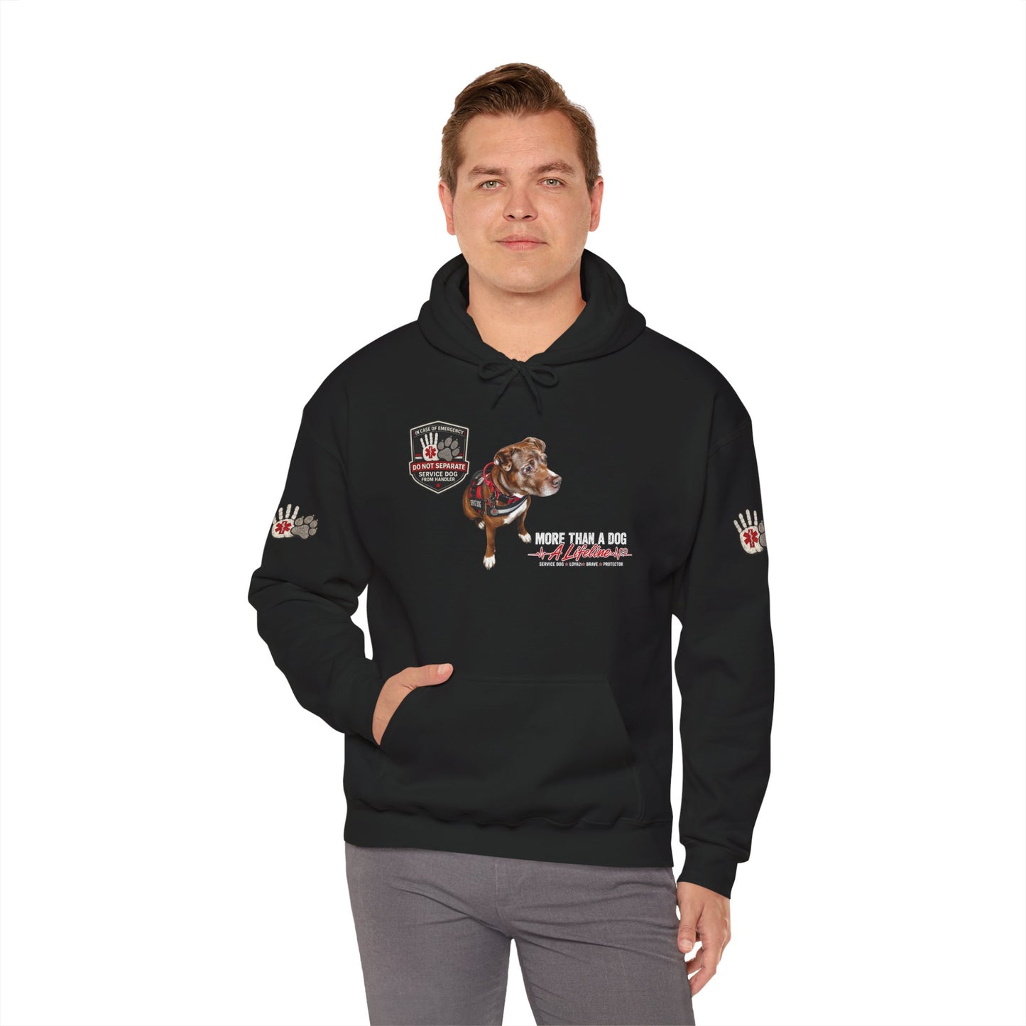 Custom Service Dog Tribute Hoodie – More Than a Dog, A Lifeline