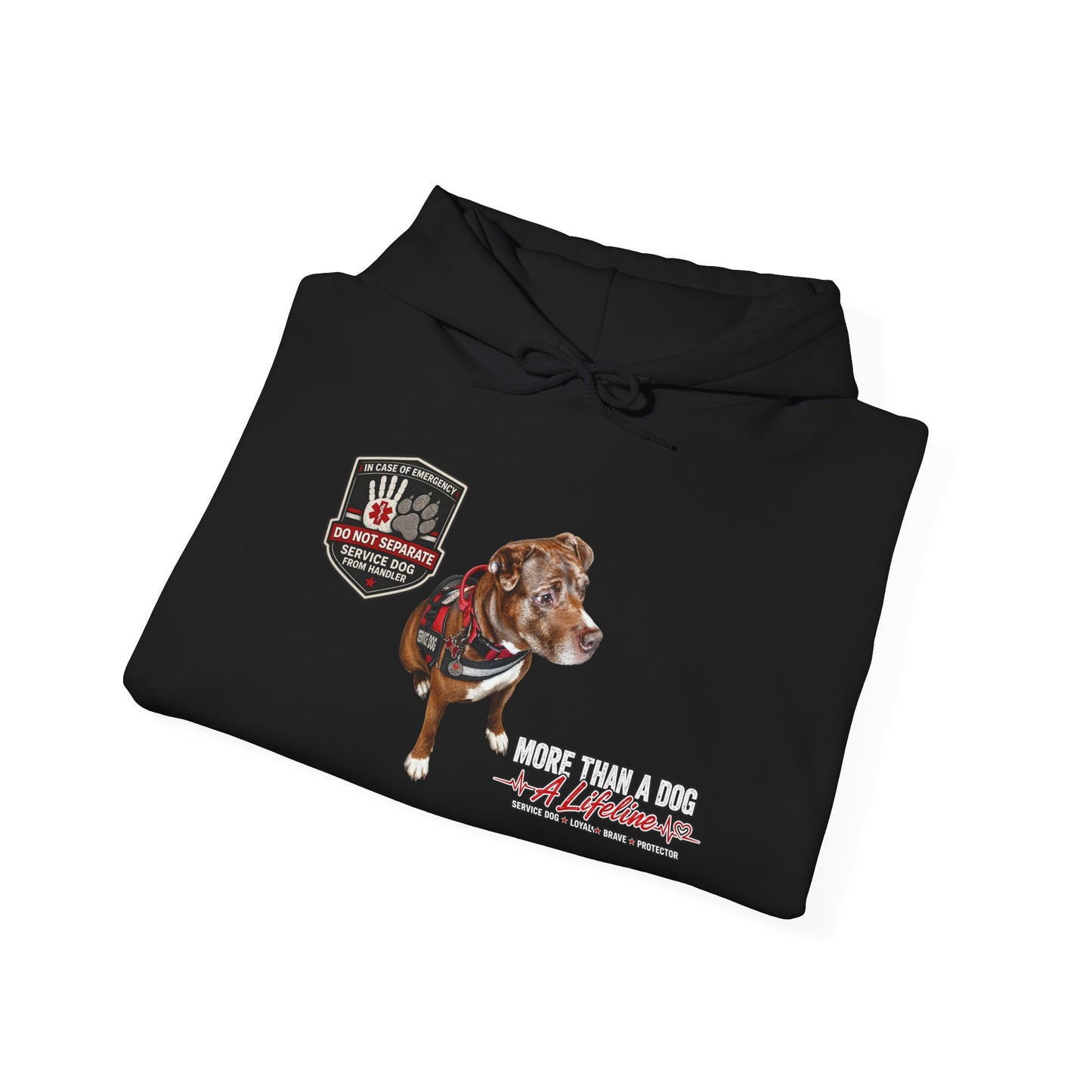 Custom Service Dog Tribute Hoodie – More Than a Dog, A Lifeline