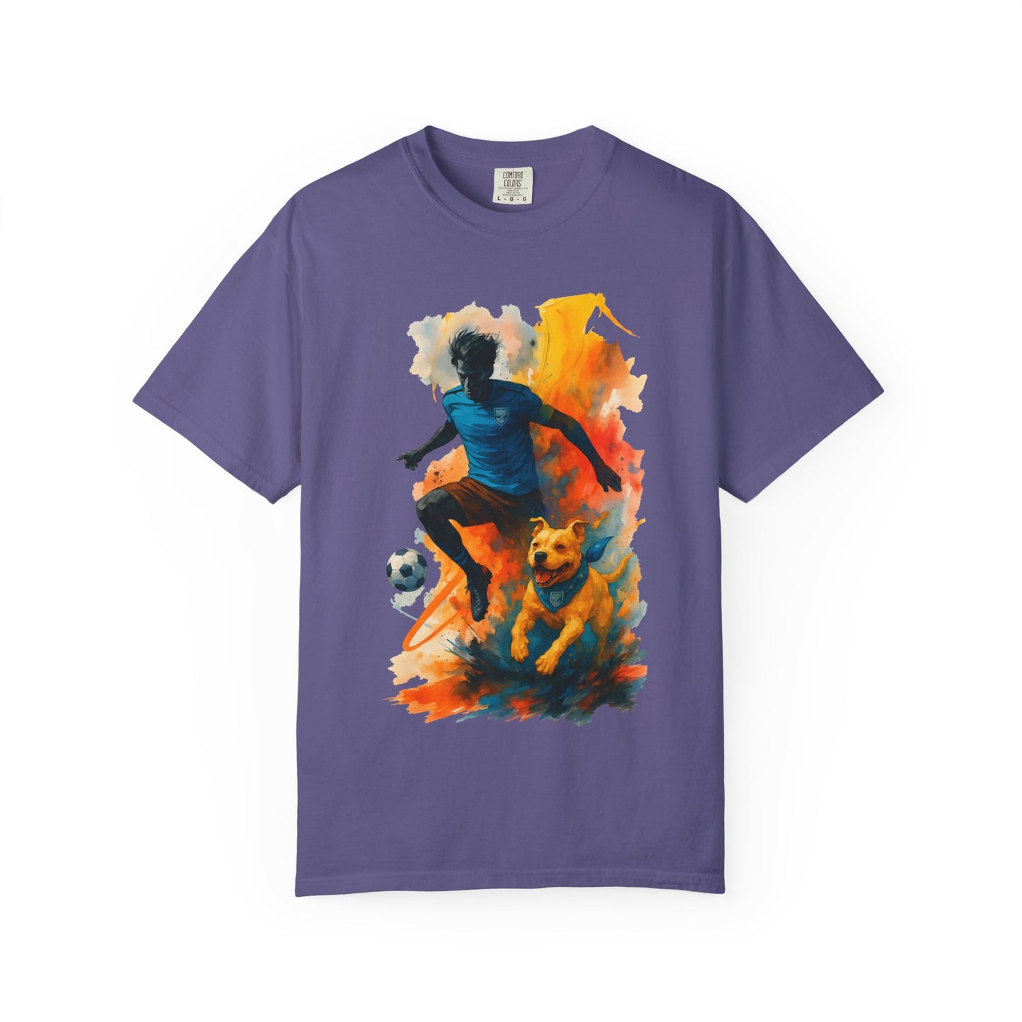 Bully Bond Premium Tee – Athlete & Pitbull Companionship Art (Comfort Colors 1717)