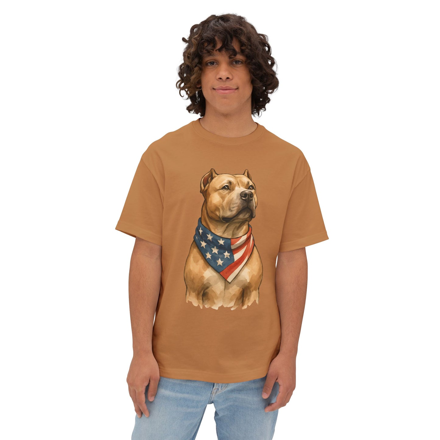 Pitbull Patriot | Bella + Canvas Tee | Double-Sided American Pride Shirt