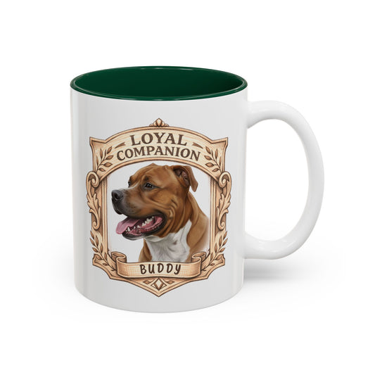 Personalized Dog Mug – Custom Digital Pencil Sketch Portrait (Men’s Edition – Bonded Shield)
