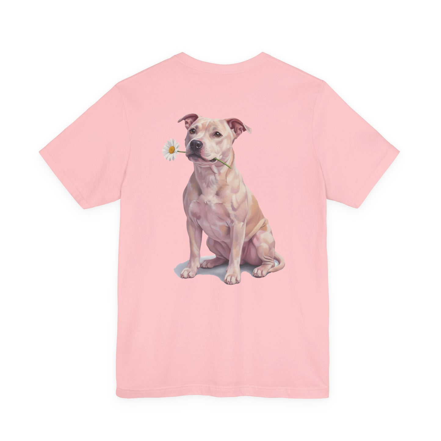 Staffy Mom – Gentle Pastel Daisy Edition