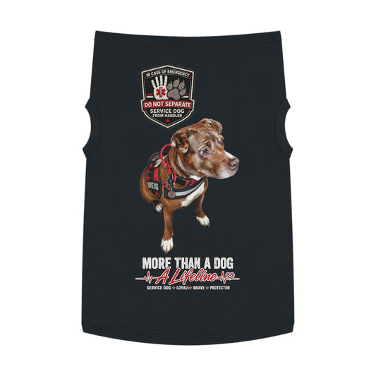 Personalized Service Dog Pet Tank Top | More Than A Dog, A Lifeline™