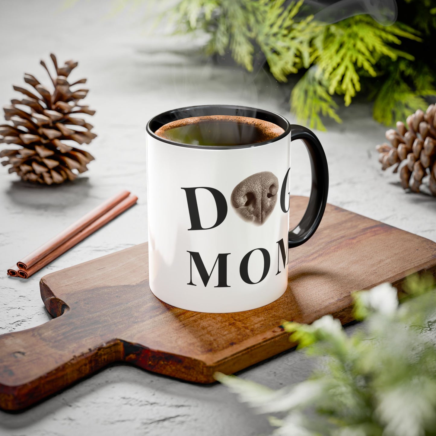 Personalized Dog Mom Mug – Your Dog’s Nose Custom Design
