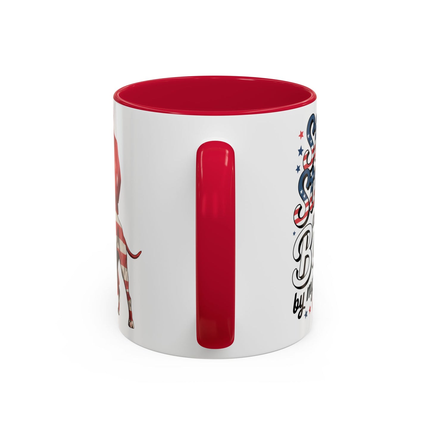 Pitbull Patriot Mug – American Flag Dog Lovers Coffee Cup