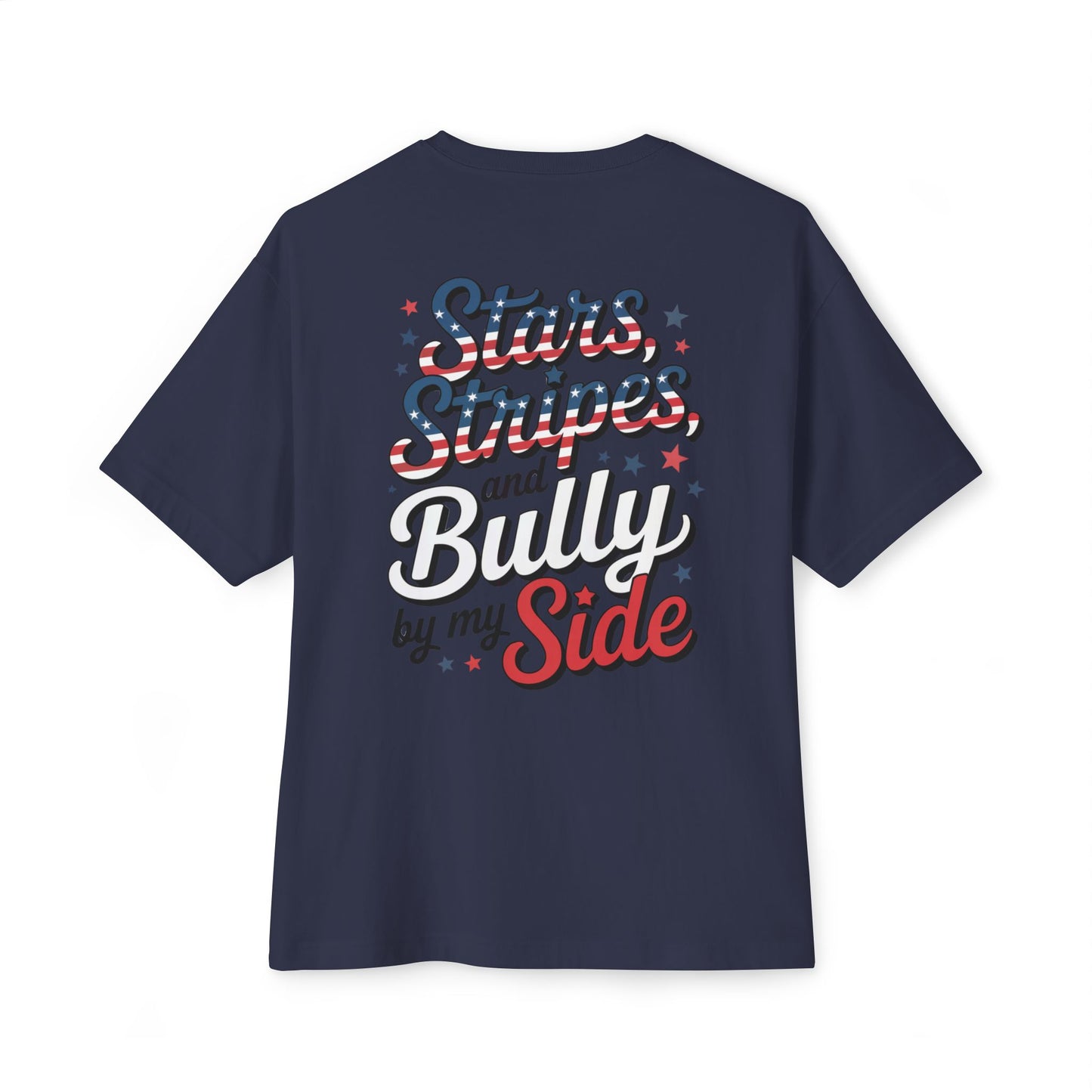 Stars, Stripes, and Bully by My Side – Patriotic Pitbull T-Shirt