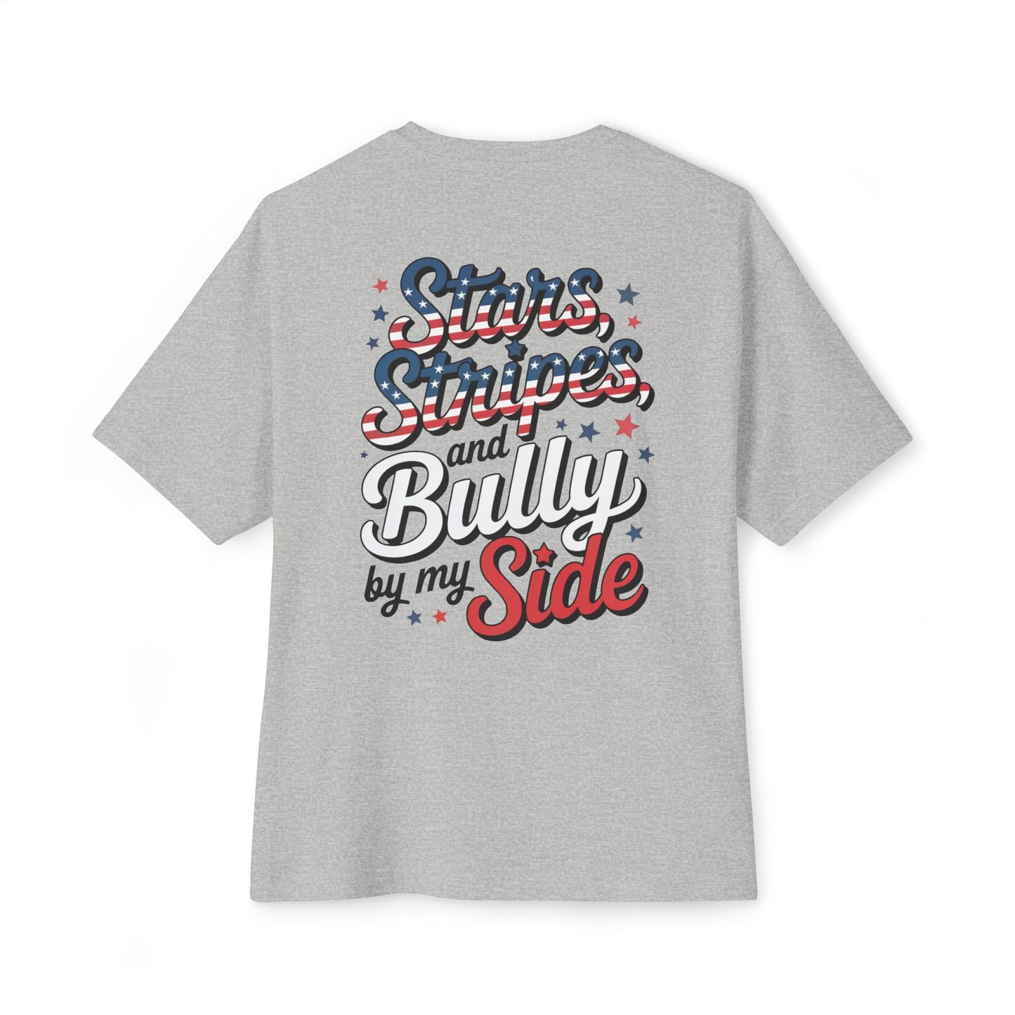 Stars, Stripes, and Bully by My Side – Patriotic Pitbull T-Shirt
