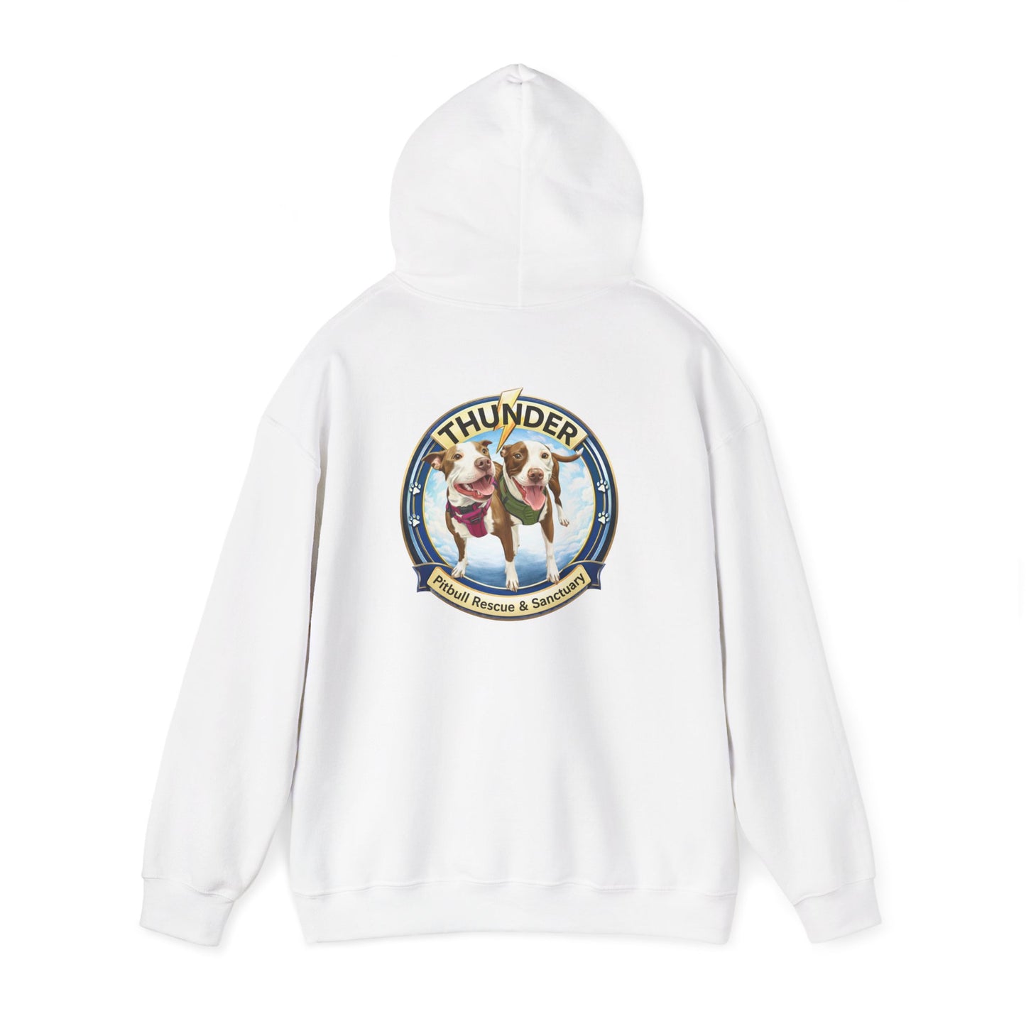 Thunder Pitbull Rescue & Sanctuary Hoodie | Custom Pitbull Apparel | Dog Rescue Hoodie
