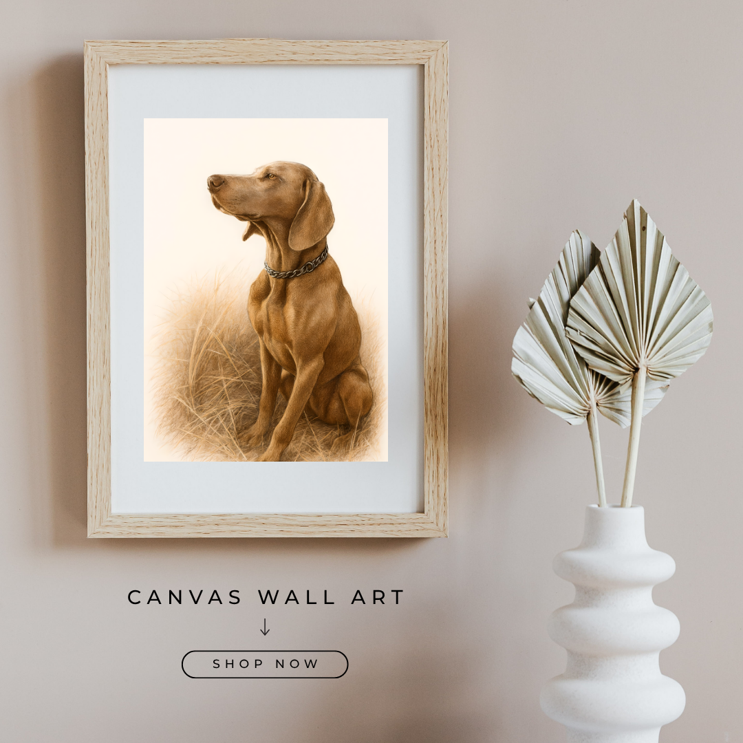 Custom Dog Portrait | Digital Pencil Sketch on Canvas Vertical